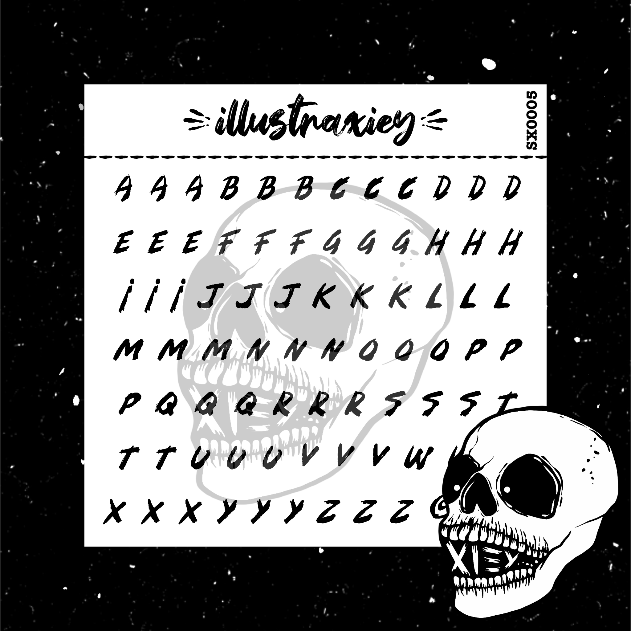 SX0005 SPOOOKY ALPHABETS