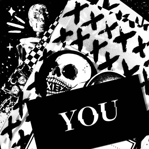 SPOOOKY YOU GLITTERY STICKER
