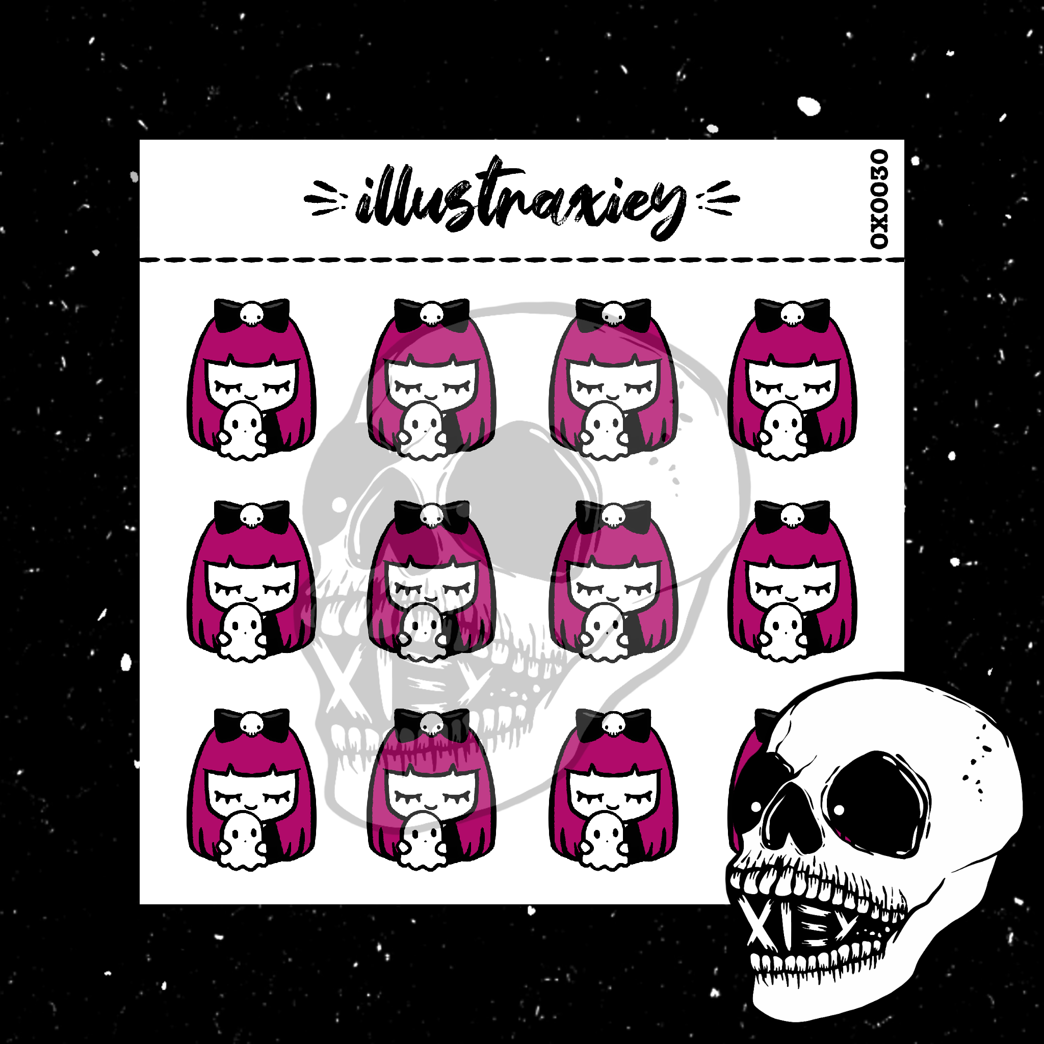 OX0030 ONYX BOO PLUSHIE