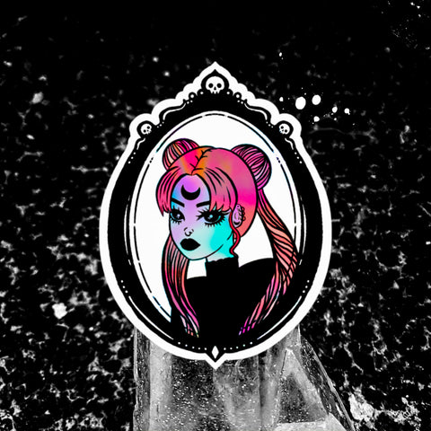 USAGI HORROR MIRROR HOLOGRAPHIC VINYL STICKER