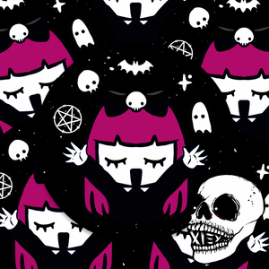ONYX BRUJA GLITTERY STICKER