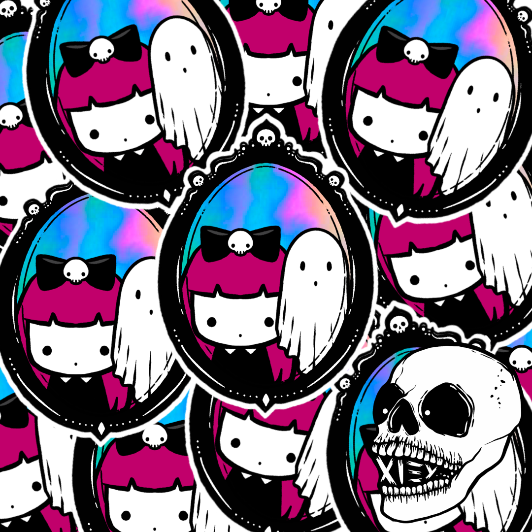 ONYX & SKYE GLITTERY STICKER