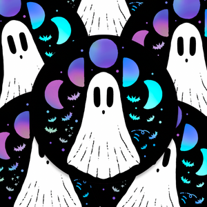 GHOSTIE MOONPHASE HOLOGRAPHIC VINYL STICKER