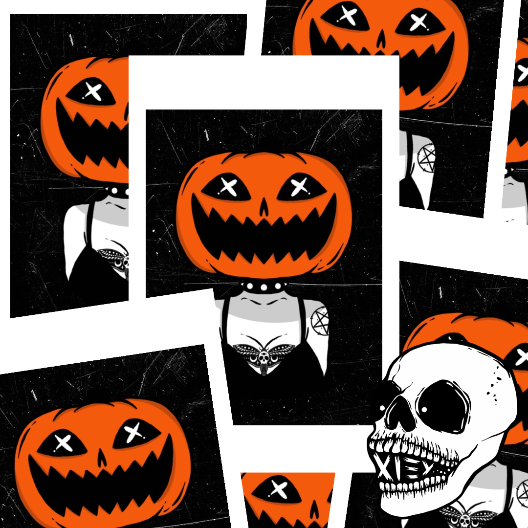 PUMPXKIN GHOUL LOMO CARD