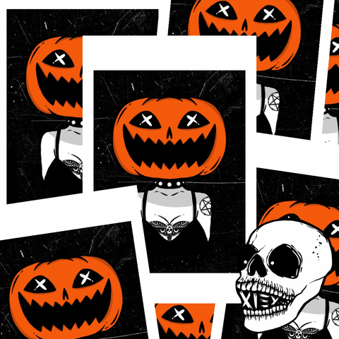 PUMPXKIN GHOUL LOMO CARD