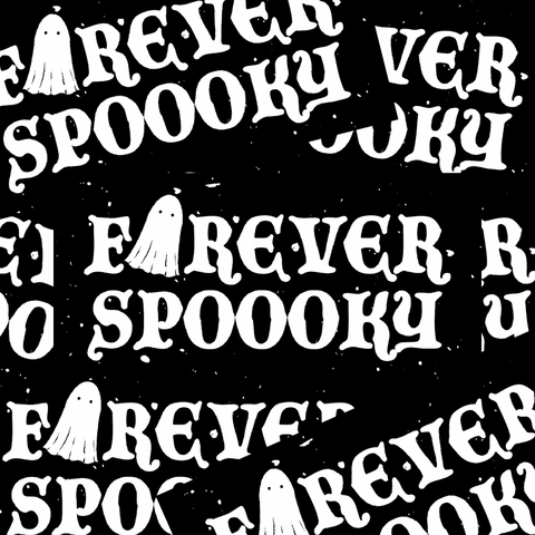 FOREVER SPOOOKY GLITTERY STICKER