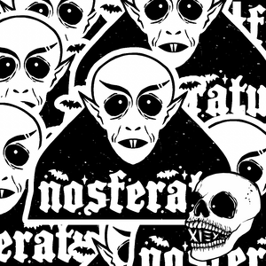 SPOOOKY NOSFERATU GLITTERY STICKER