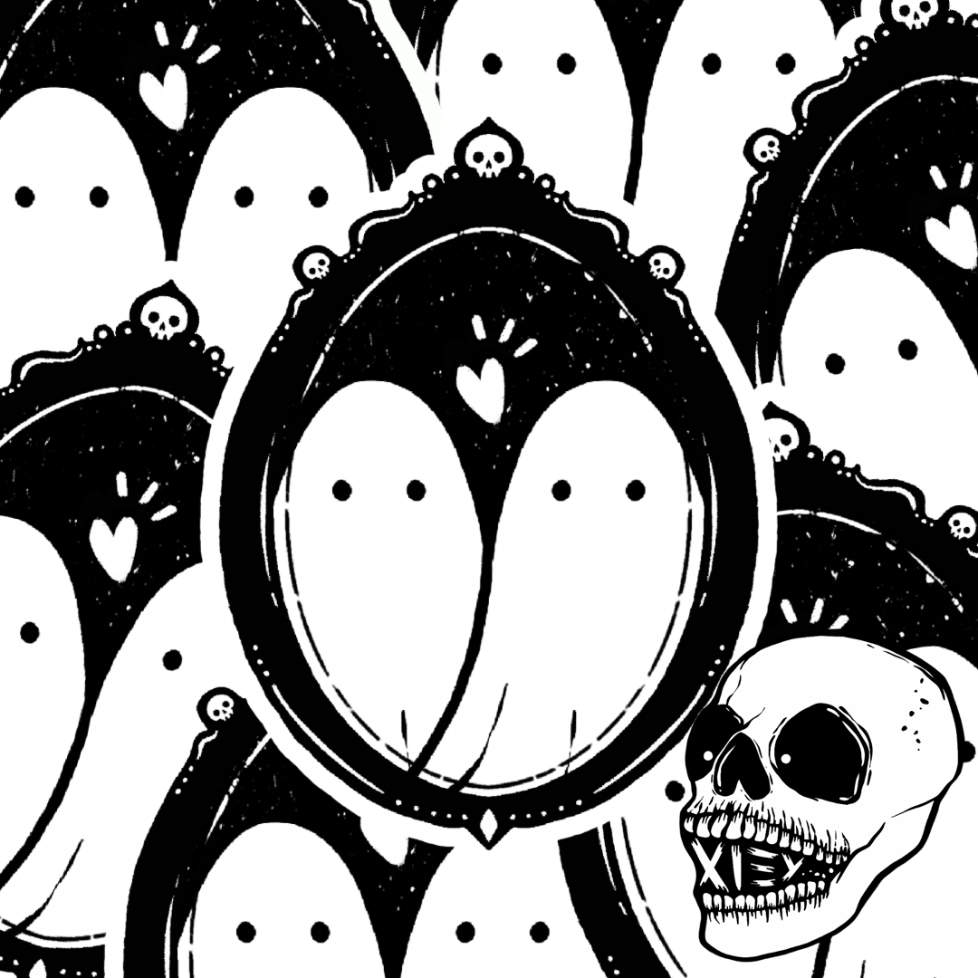 GHOSTIES SOULMATE GLITTERY STICKER