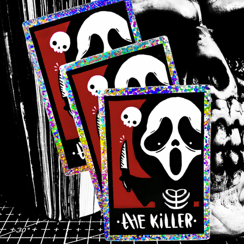 THE KILLER GLITTERY VINYL STICKER
