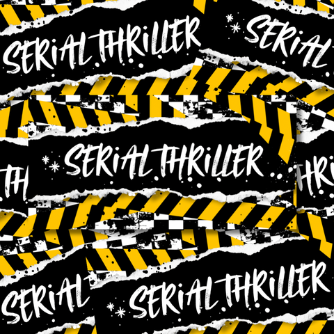 SERIAL THRILLER GLITTERY STICKER