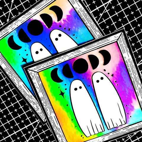 BOOS IN FRAME HOLOGRAPHIC VINYL STICKER