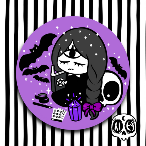 GOTH GHOUL PLAN CIRCLE VINYL STICKER