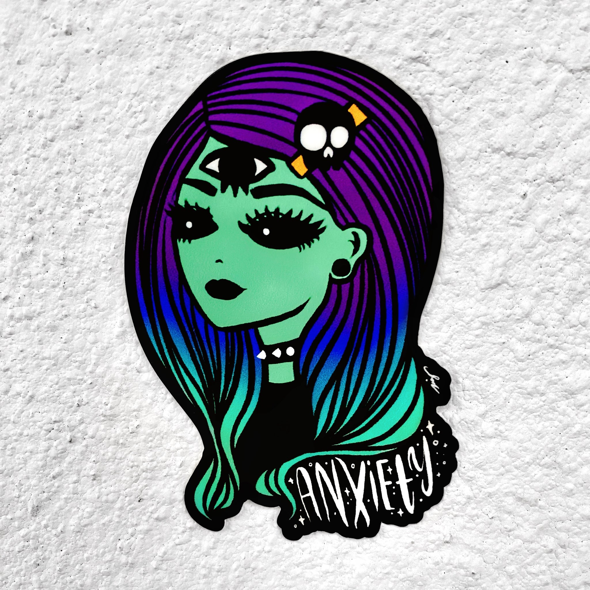 ANXIETY GHOUL CLUB VINYL STICKER