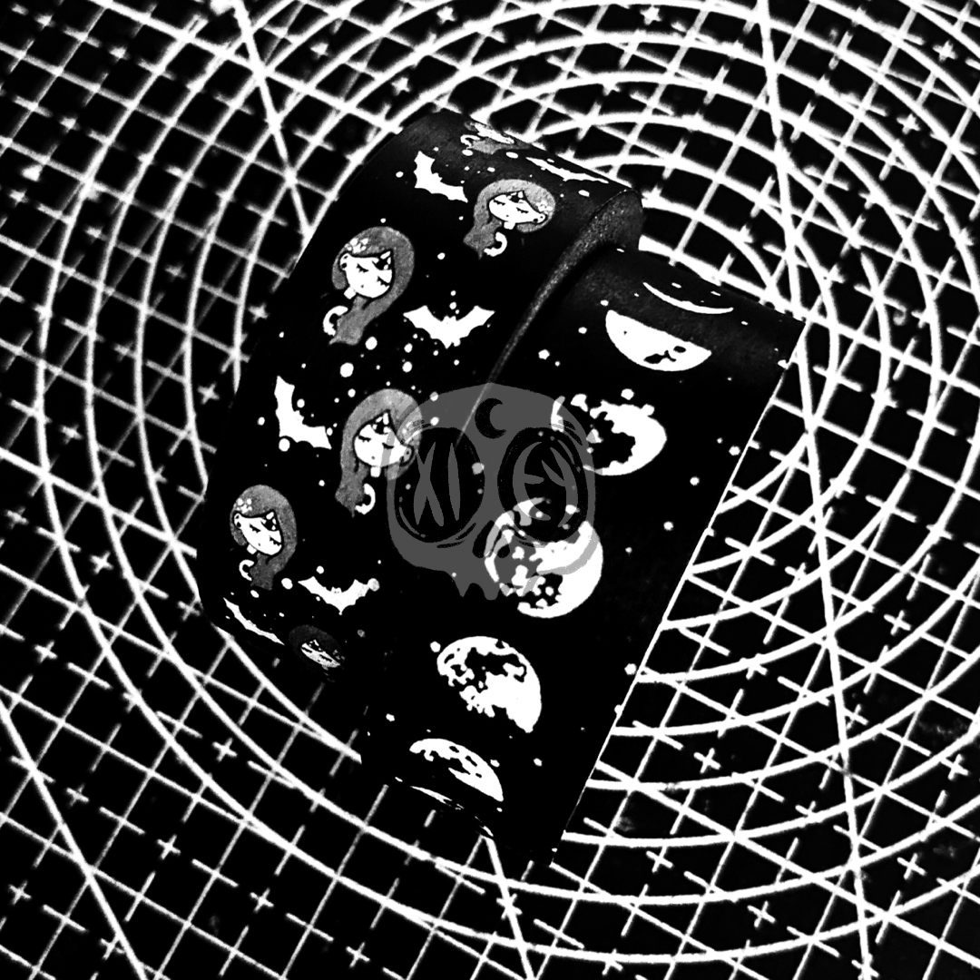 GHOULIE BATS & MOONPHASE WASHI [CHOOSE.OPTIONS]