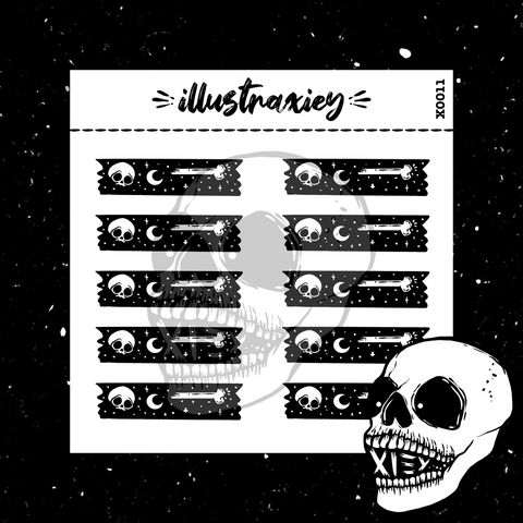 X0011 SPOOOKY WASHI STRIPS