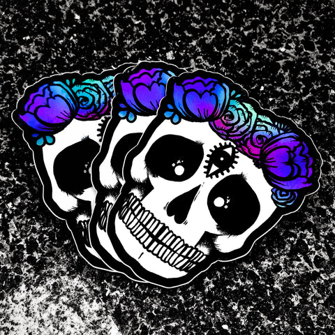 HORROR SPRING HOLOGRAPHIC VINYL STICKER